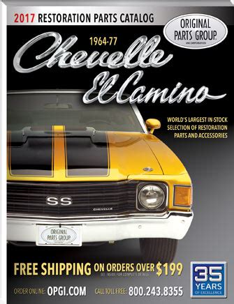 chevelle parts catalog free